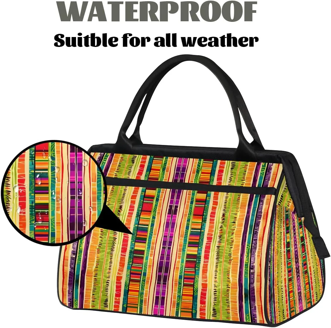 Tote Bag for Women with Zipper, Lightweight Travel Tote Bag Large Shoulder Bag Handbag for Work, Gym