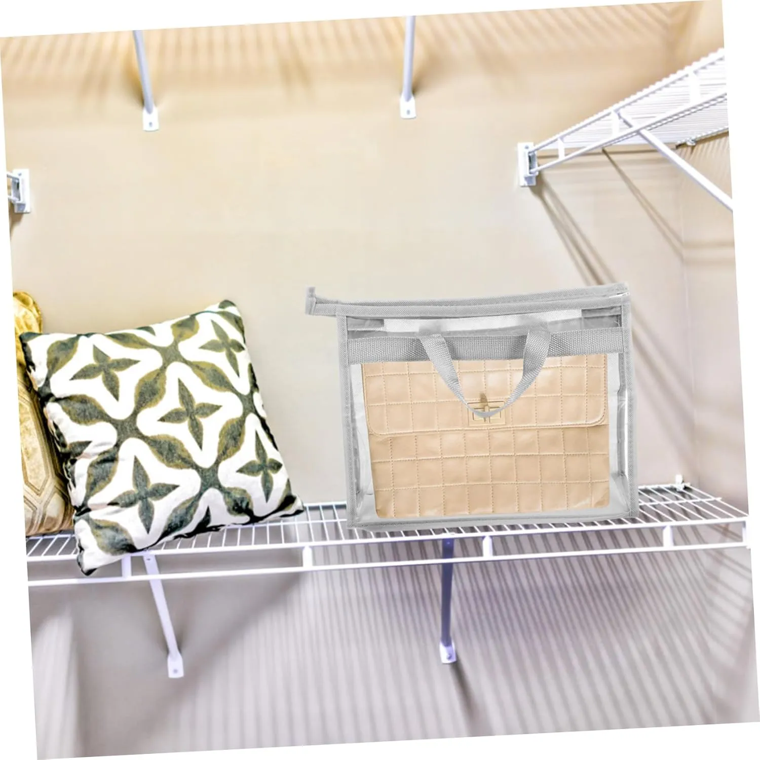 Transparent Handbag Organizer Cover Bag Purse Storage for Closet Wall and Door Easy Access to Your Favorite Bags Practical and Simple Design