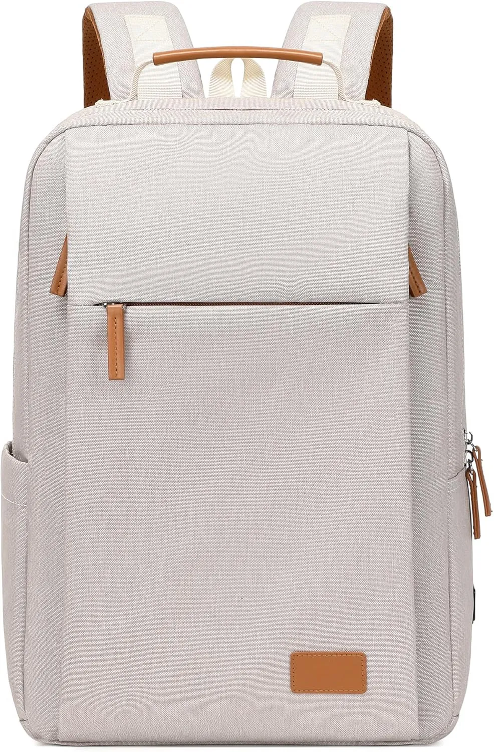 Travel Backpack for Women,15.6 Inch Laptop Backpack Purse with USB Port & Wet Pocket,Carry on Backpack Personal Item Backpacks Nurse Bag Anti Theft College Bookbag,Casual Daypack for Work (Beige-a)