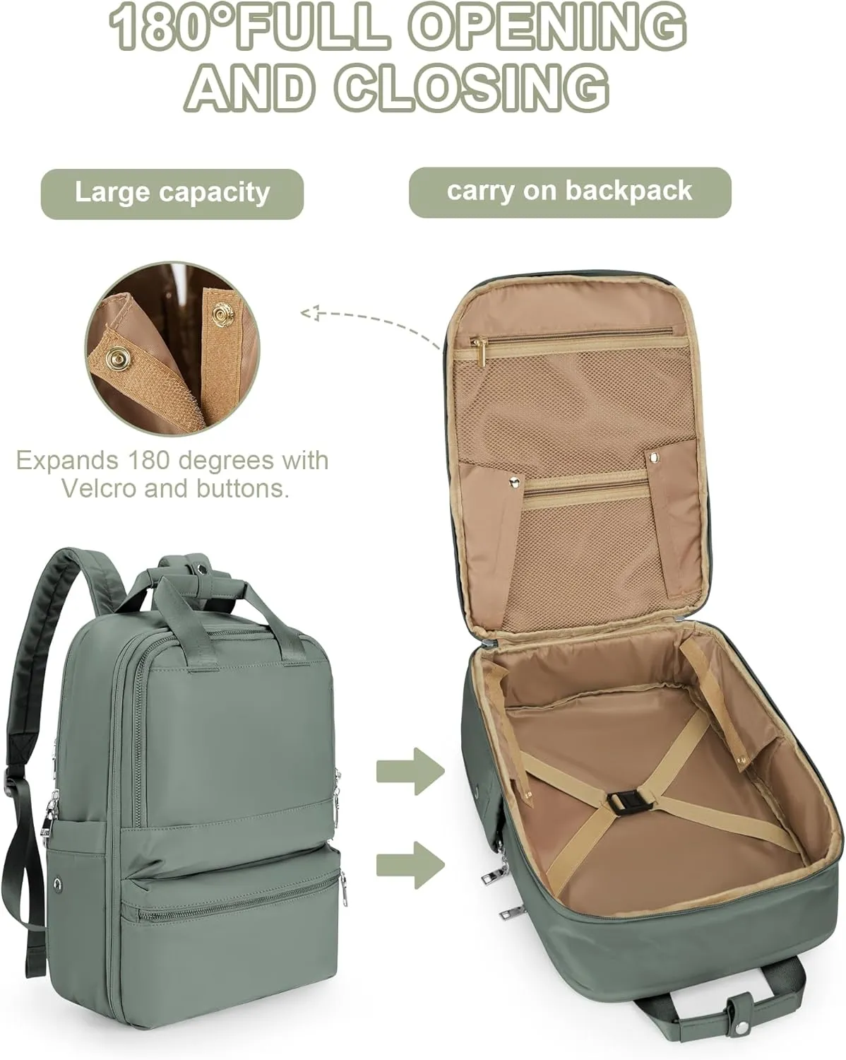 Travel Backpack For Women,Carry On Backpack Airline Approved,Laptop Work Backpacks For Men,Personal Item Travel Bag