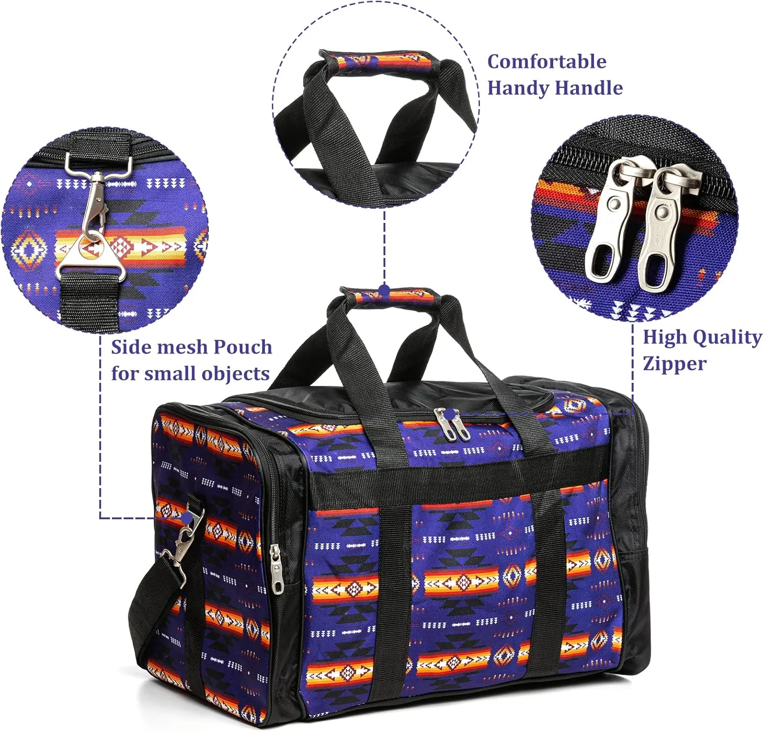 Travel Duffel Bag for Women Men, Lightweight Carry On Duffle Bag with Pocket and Adjustable Strap for Camping Travel Gear Gym