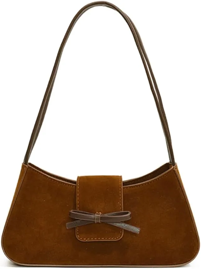 Trendy Red Shoulder Bag for Women Patent Leather Hobo Handbags Y2K Purses Clutch Bag Cute Bow Purse
