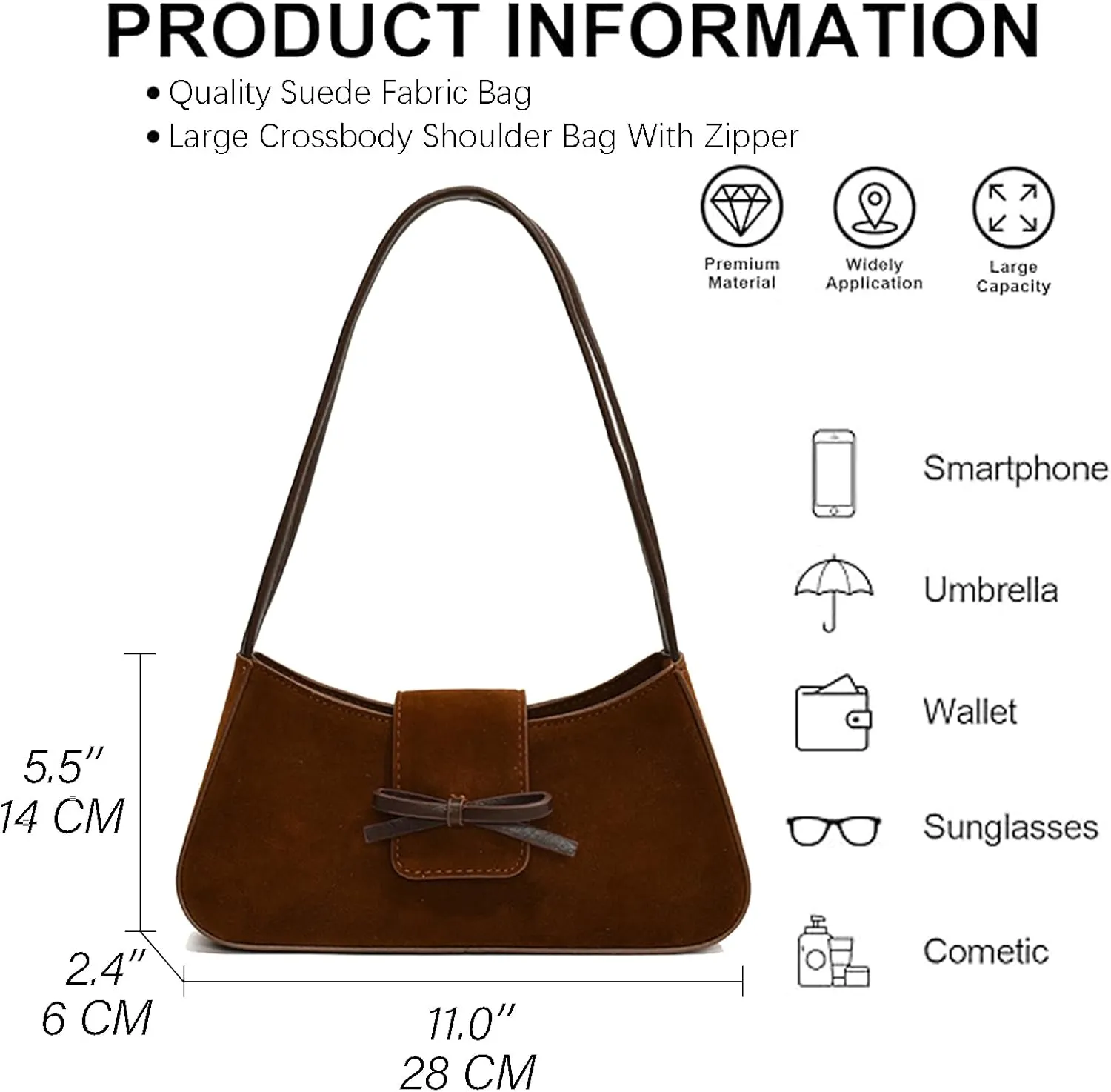 Trendy Red Shoulder Bag for Women Patent Leather Hobo Handbags Y2K Purses Clutch Bag Cute Bow Purse