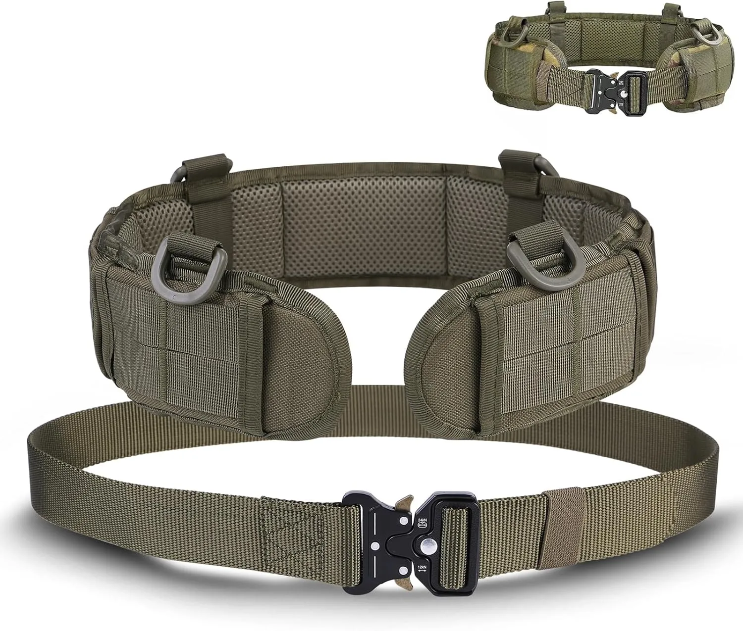 TWL Tactical Battle Belt Set Multi-Purpose Molle Padded Patrol Belt Outdoor Sports Tactical Belt Duty Belt