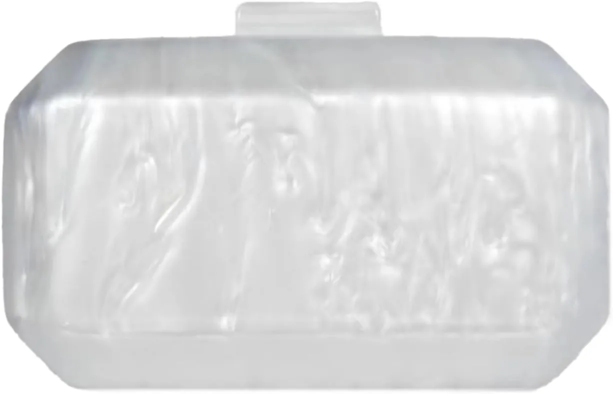 UMREN Lovely Acrylic Shell Shaped Clutch for Women Acrylic Evening Clutch Purse Marble Handbag for Wedding Cocktail Party