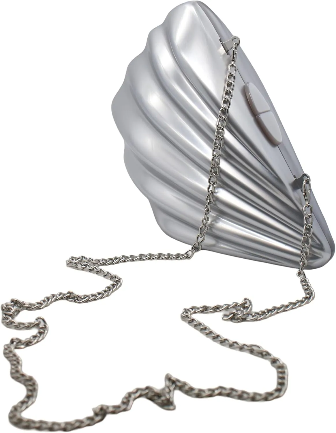 UMREN Seashell Chain Shoulder Bag for Women Acrylic Evening Clutch Bag Glitter Marble Purse Handbag for Wedding Party Prom
