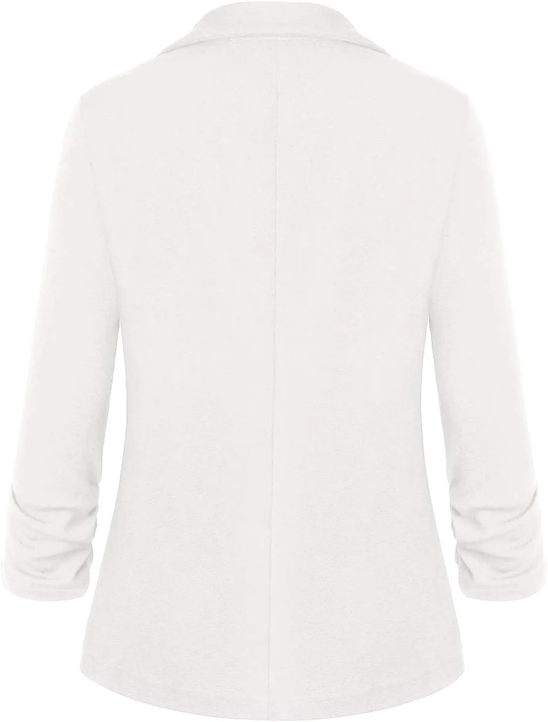 Unifizz Womens Casual Work Office Blazer Pockets Buttons Suit Jacket 3/4 Sleeve