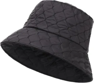 Unisex Bucket hat Solid Color Outdoor Fishermans hat for Women Winter Warm Packable Sun hat with Brim…