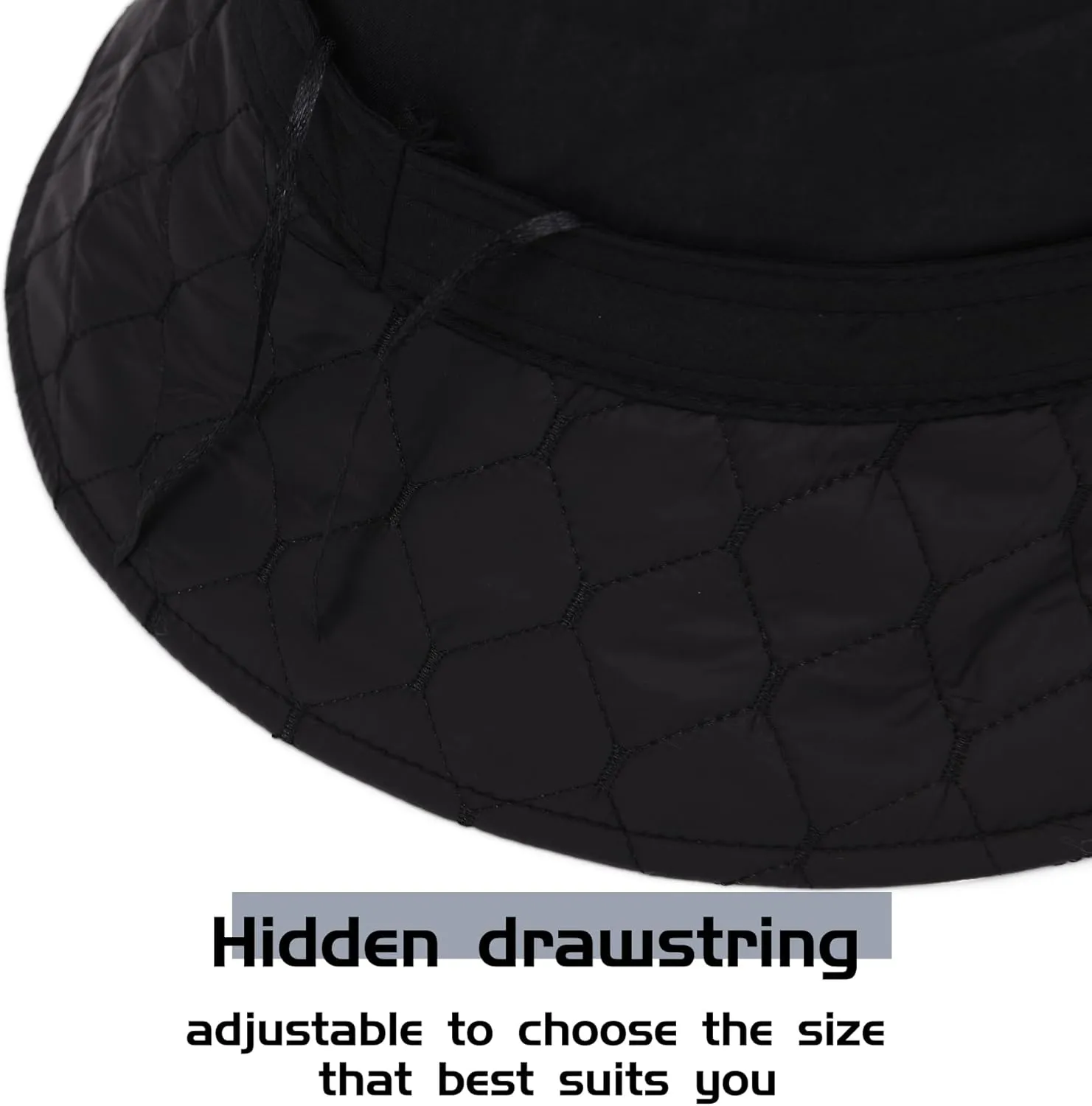 Unisex Bucket hat Solid Color Outdoor Fishermans hat for Women Winter Warm Packable Sun hat with Brim…