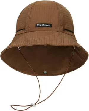 Unsex Outdoor Sun Hat Waterproof Bucket Hat with Chin Strap Quick Dry Packable UV Protection