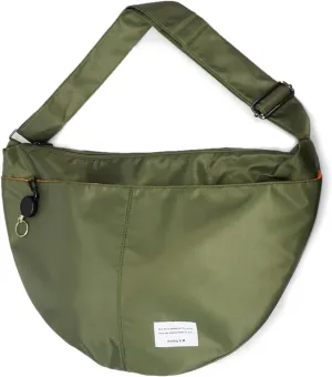 Urban Wide Shoulder Bag, Hobo Sling Crossbody Bag Crescent for Women Durable Polyester Unisex, Lightweight