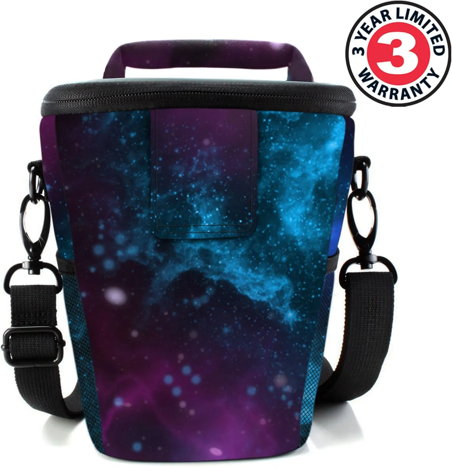 USA GEAR DSLR Camera Case for Men and Women with Top Loading Accessibility, Adjustable Shoulder, Small Camera Sling Bag, Travel Padded Handle - Camera Holster Bag for Nikon, Canon, Panasonic (Galaxy)