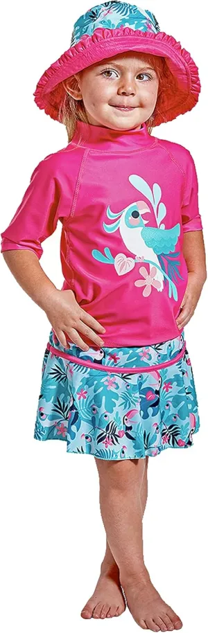 UV SKINZ UPF 50  Girls' 3-Piece Swim Set