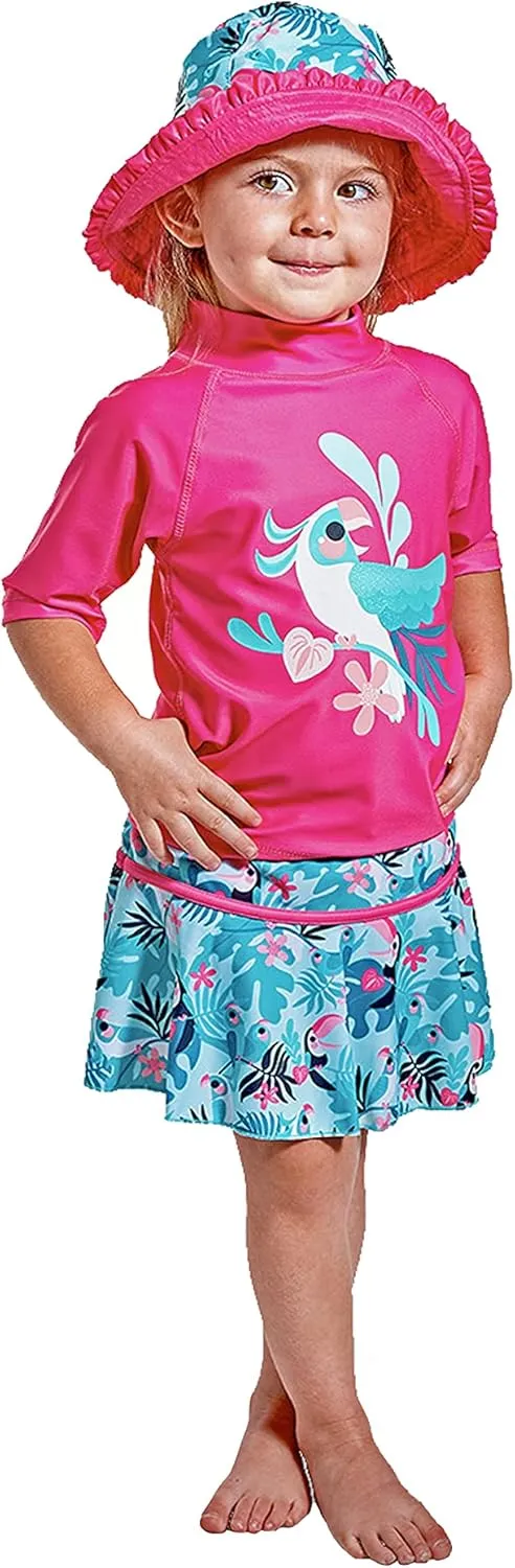 UV SKINZ UPF 50  Girls' 3-Piece Swim Set
