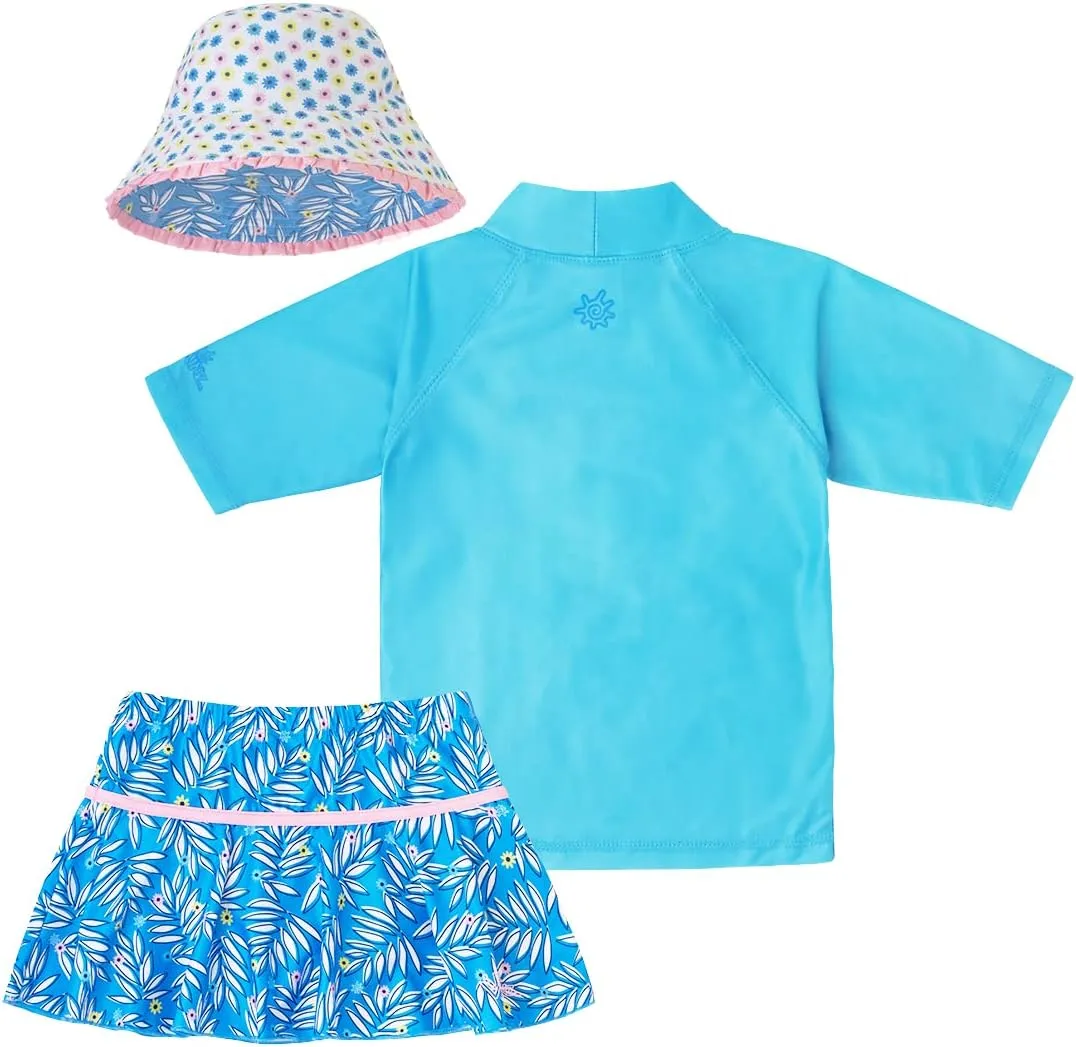 UV SKINZ UPF 50  Girls' 3-Piece Swim Set