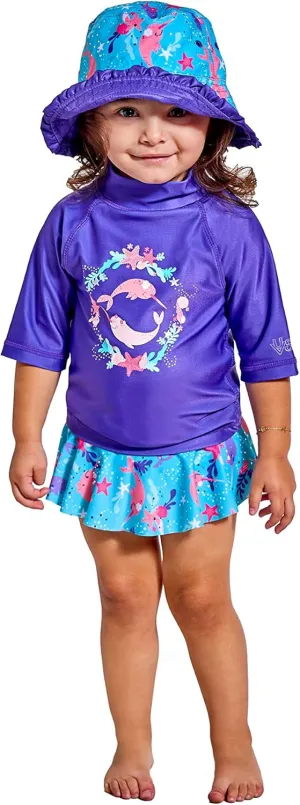 UV SKINZ UPF 50  Girls' 3-Piece Swim Set