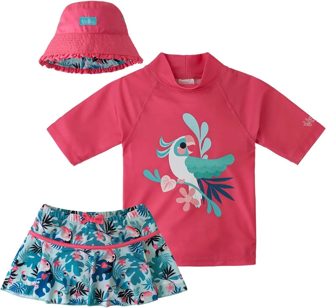 UV SKINZ UPF 50  Girls' 3-Piece Swim Set