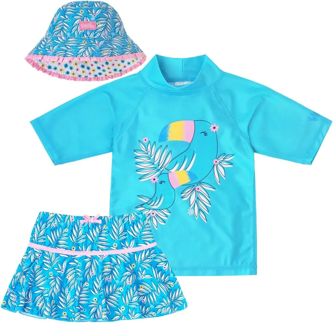 UV SKINZ UPF 50  Girls' 3-Piece Swim Set