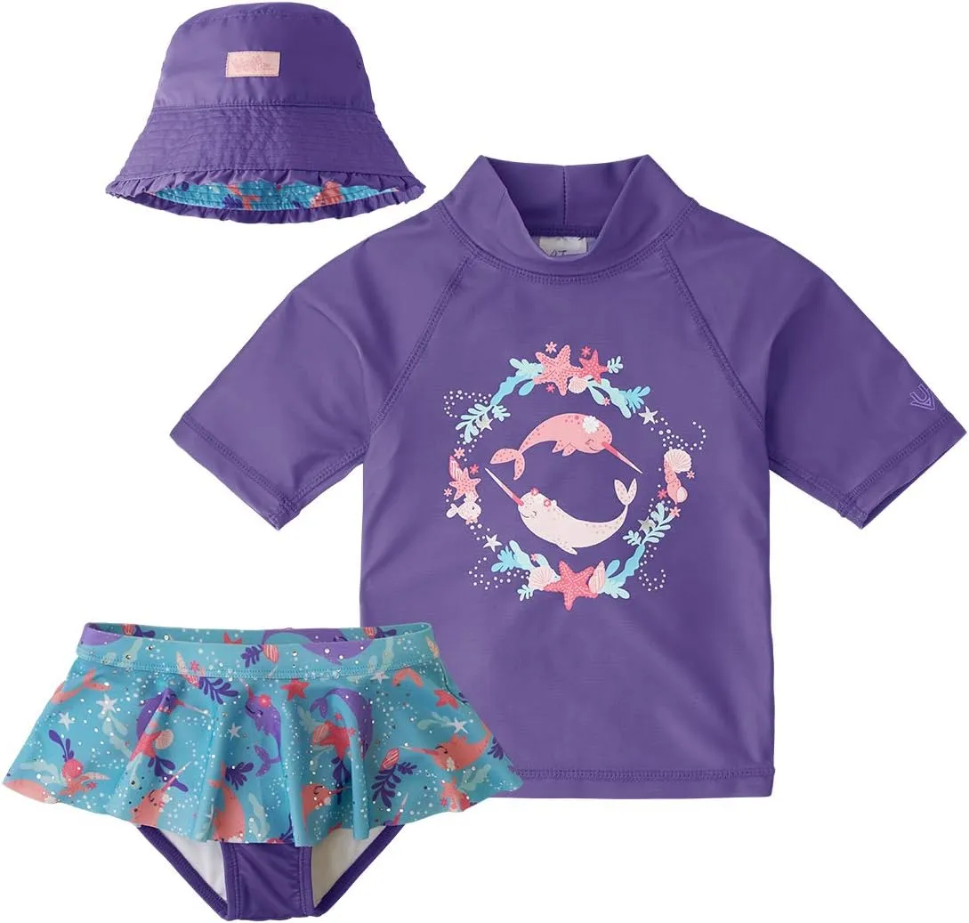 UV SKINZ UPF 50  Girls' 3-Piece Swim Set
