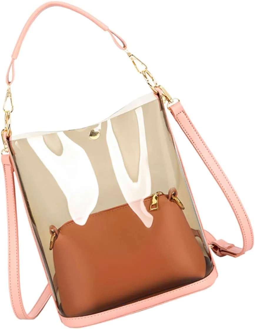 VALICLUD Elegant Single-shoulder Bucket Bag Large Capacity Pu Clutch for Women Fashion Messenger Bag for Daily Use