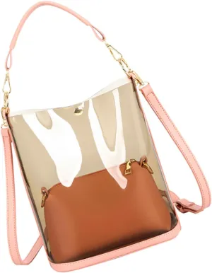 VALICLUD Elegant Single-shoulder Bucket Bag Large Capacity Pu Clutch for Women Fashion Messenger Bag for Daily Use