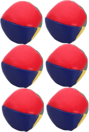 VANZACK 6pcs Pu Bean Bag Balls Kids Throwing Game Small Bean Bags for Kids Family Tossing Games Enhance Hand-Eye Coordination