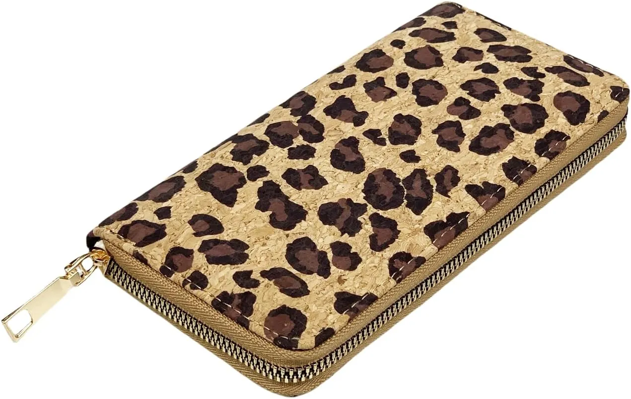 Vegan Cork Wallets Purse Handbags for Womens Eco Friendly Cork Clutch Bag