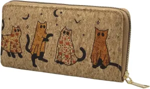 Vegan Cork Wallets Purse Handbags for Womens Eco Friendly Cork Clutch Bag
