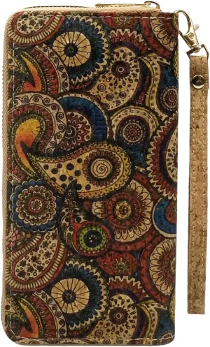 Vegan Cork Wallets Purse Handbags for Womens Eco Friendly Cork Clutch Bag