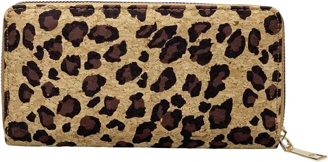 Vegan Cork Wallets Purse Handbags for Womens Eco Friendly Cork Clutch Bag