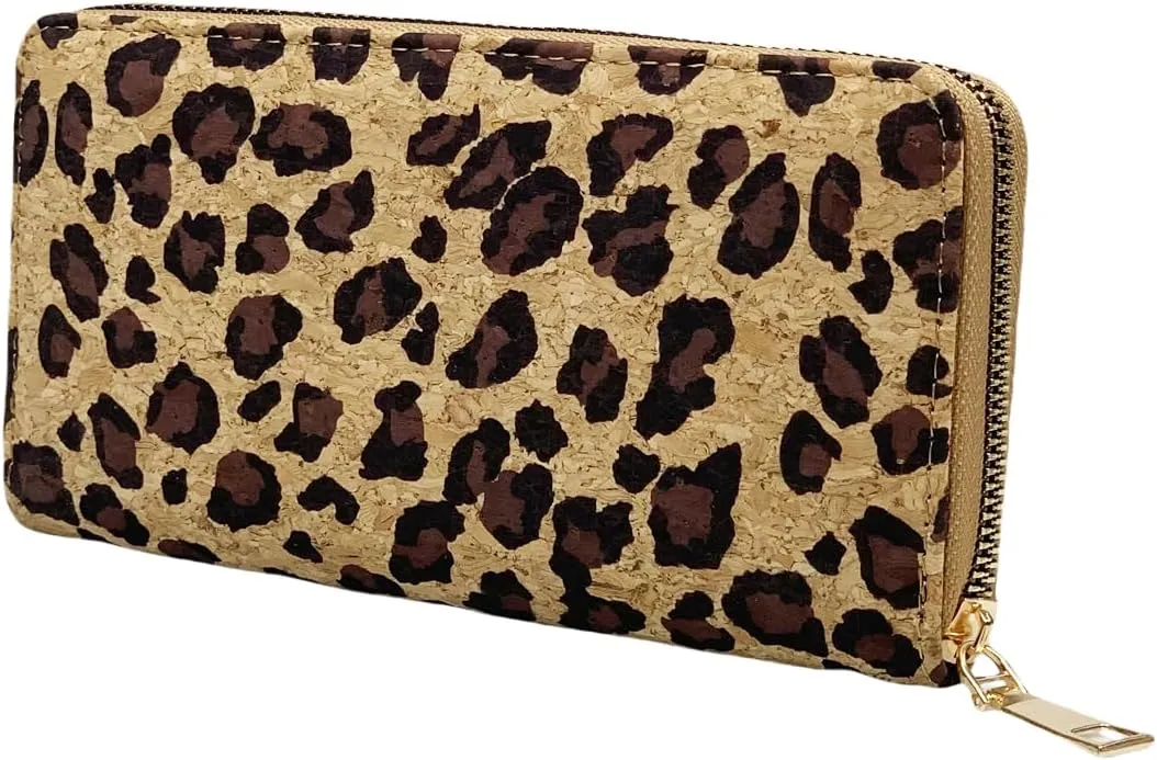 Vegan Cork Wallets Purse Handbags for Womens Eco Friendly Cork Clutch Bag