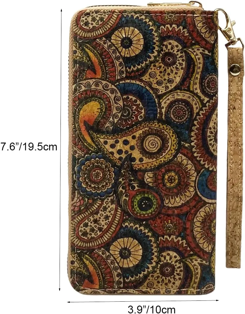 Vegan Cork Wallets Purse Handbags for Womens Eco Friendly Cork Clutch Bag