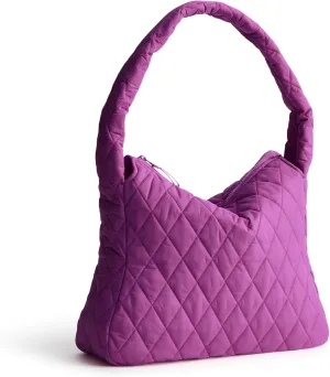 Vera Bradley Featherweight Tifton Hobo Tote Bag, Iris Orchid