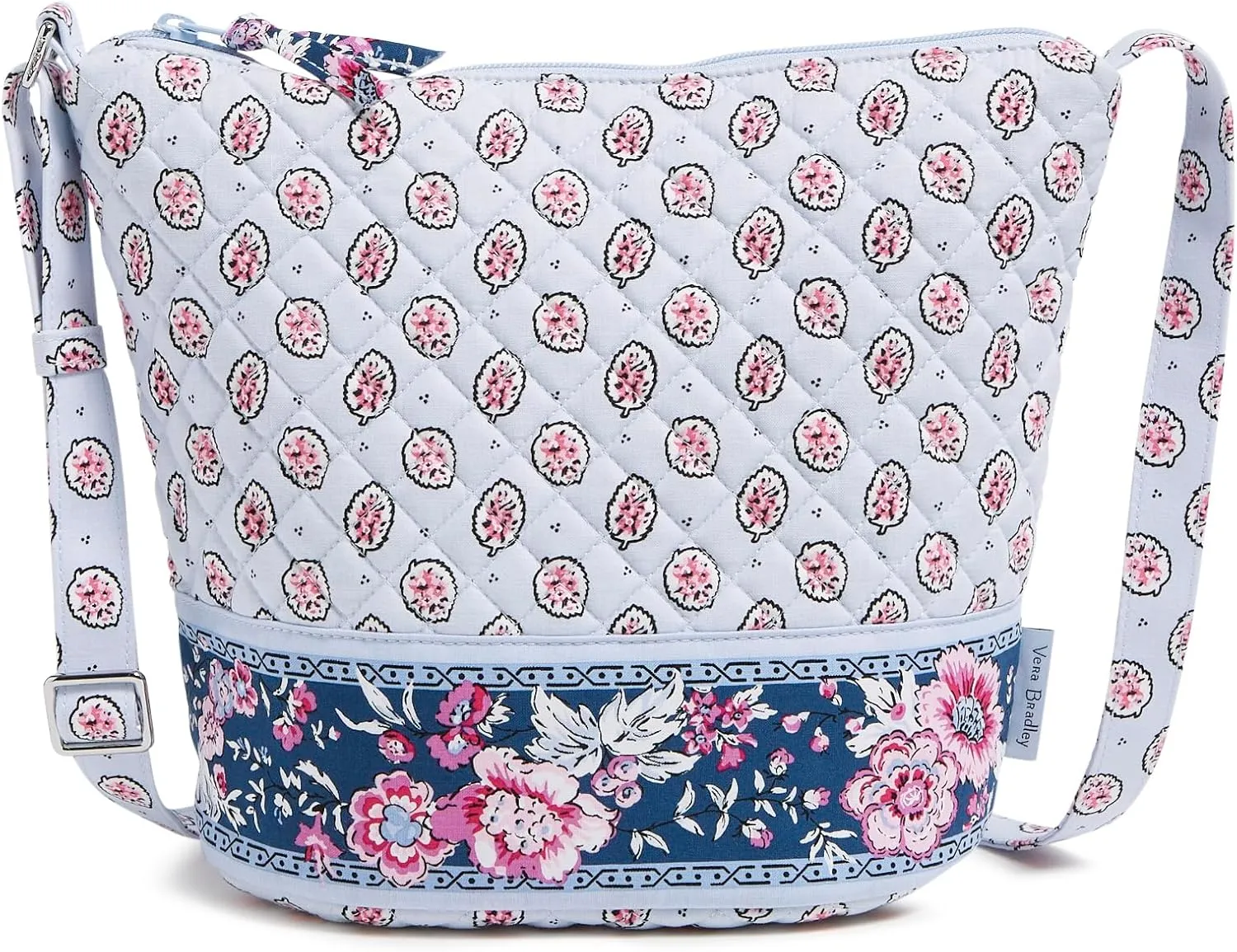 Vera Bradley Women's Cotton Bucket Crossbody Purse