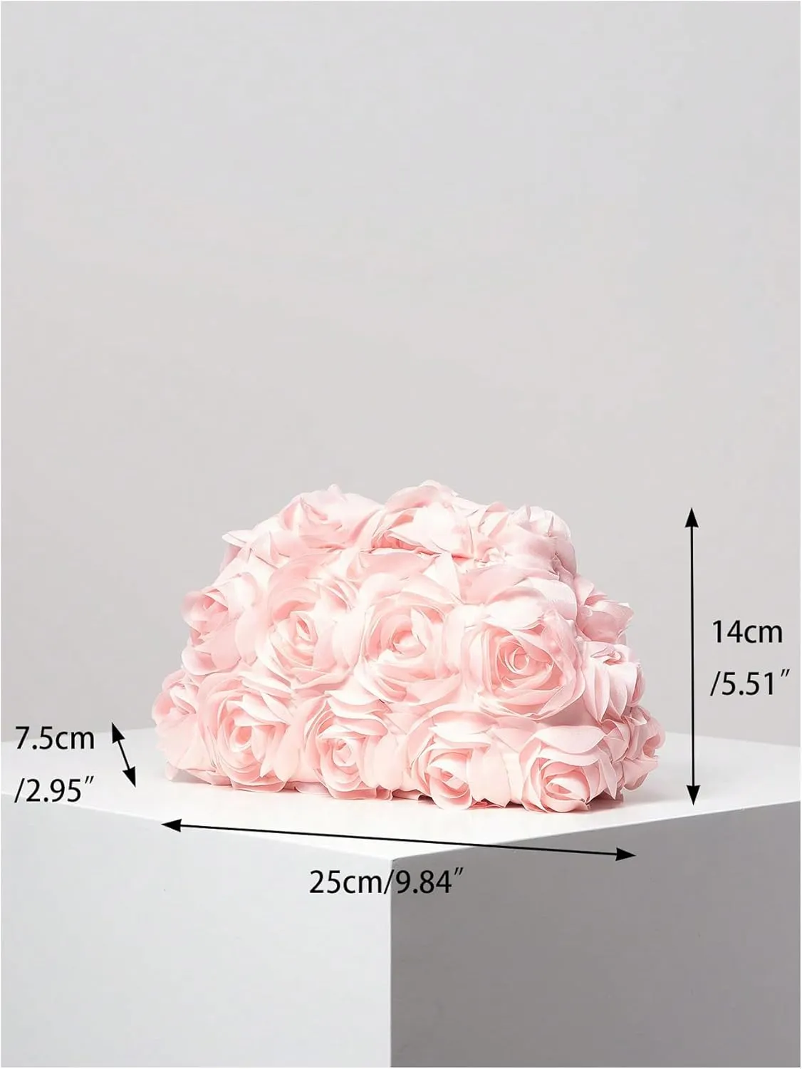 Verdusa Women's 3D Flower Clutch Evening Bag Floral Purses Party Prom Handbags
