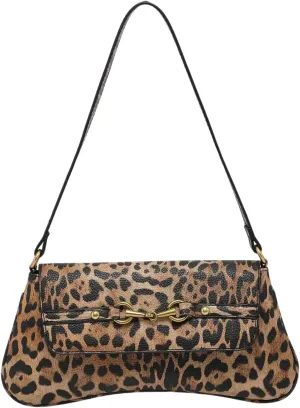 Verdusa Women's Vintage PU Leather Flap Shoulder Handbags Top Handle Clutch Underarm Bags