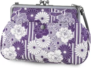 Vintage Kiss Lock Purses and Handbags Crossbody Bag/Made in Japan Japanese Bag Evening Clutch Buckle Purse Shoulder Bag