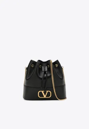VLogo Signature Drawstring Bucket Bag