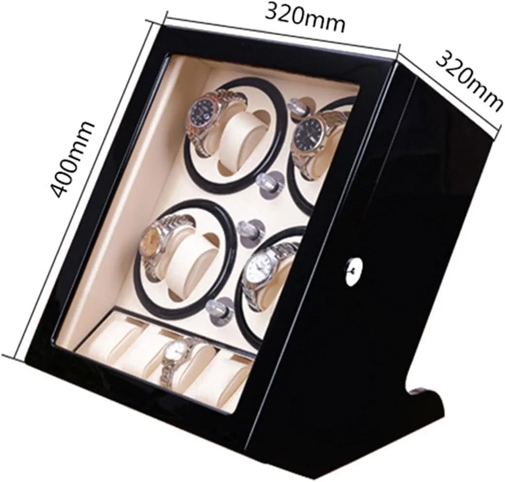 Watch Boxes Automatic Rollers 8 5 Cabinet Display Box Storage Bag Silent Motor for Men and Women,