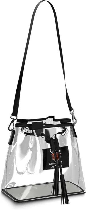 WEAR by Erin Andrews Chicago Bears Clear Stadium Bucket Purse