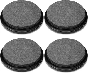 Wenqik 4 Pieces 5 Gallon Buckets Seat 360-degree Swivel Seat Black Padded Lid with Soft and Thick Cushion for Outdoor Sport Skiing Camping Fishing Picnic Indoor Not Include Bucket