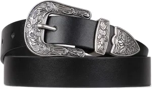 WHIPPY Western Belts for Women - Vintage Western Design Ladies Cowgirl Waist Belt for Pants Jeans Dresses