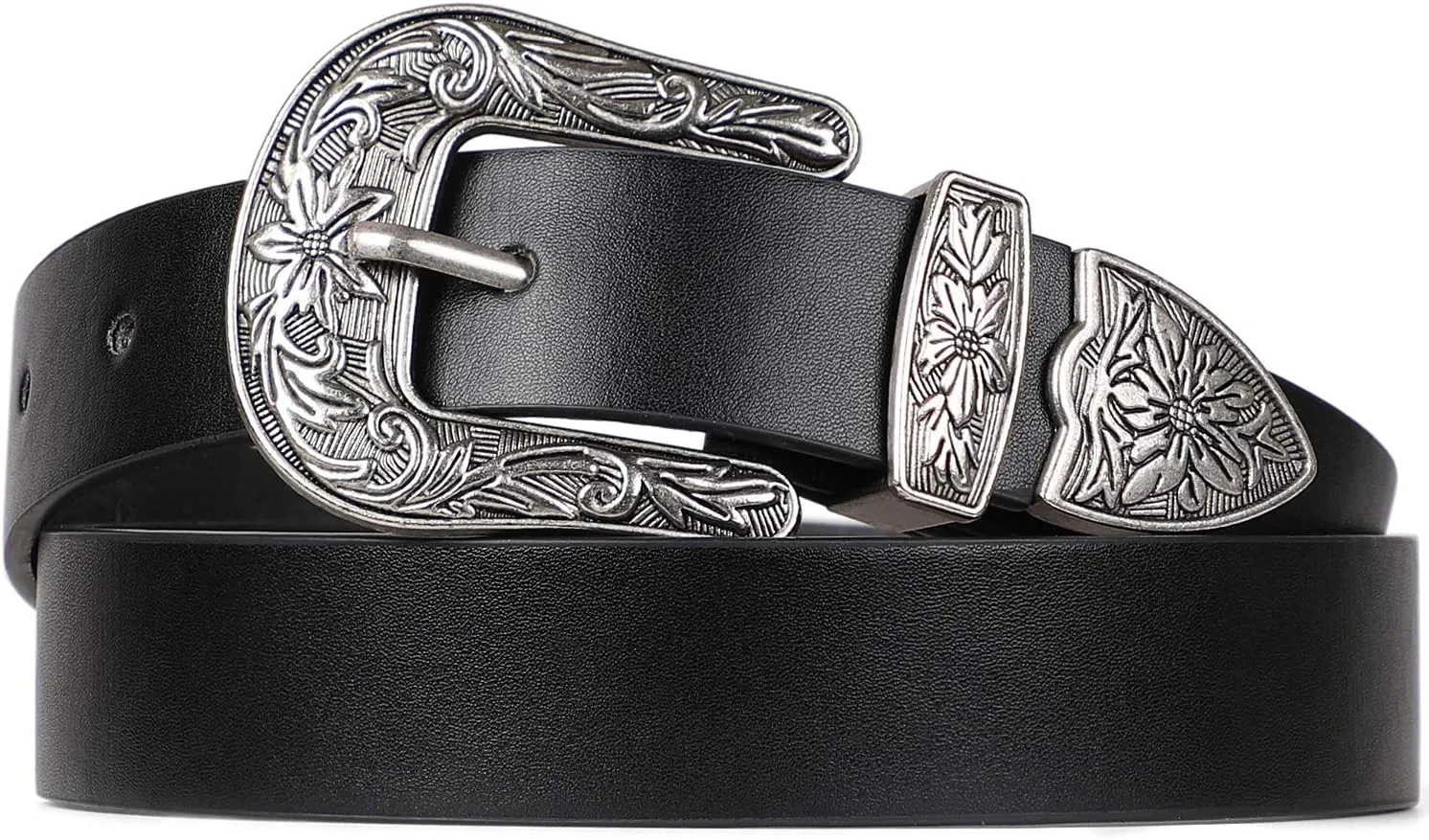 WHIPPY Western Belts for Women - Vintage Western Design Ladies Cowgirl Waist Belt for Pants Jeans Dresses