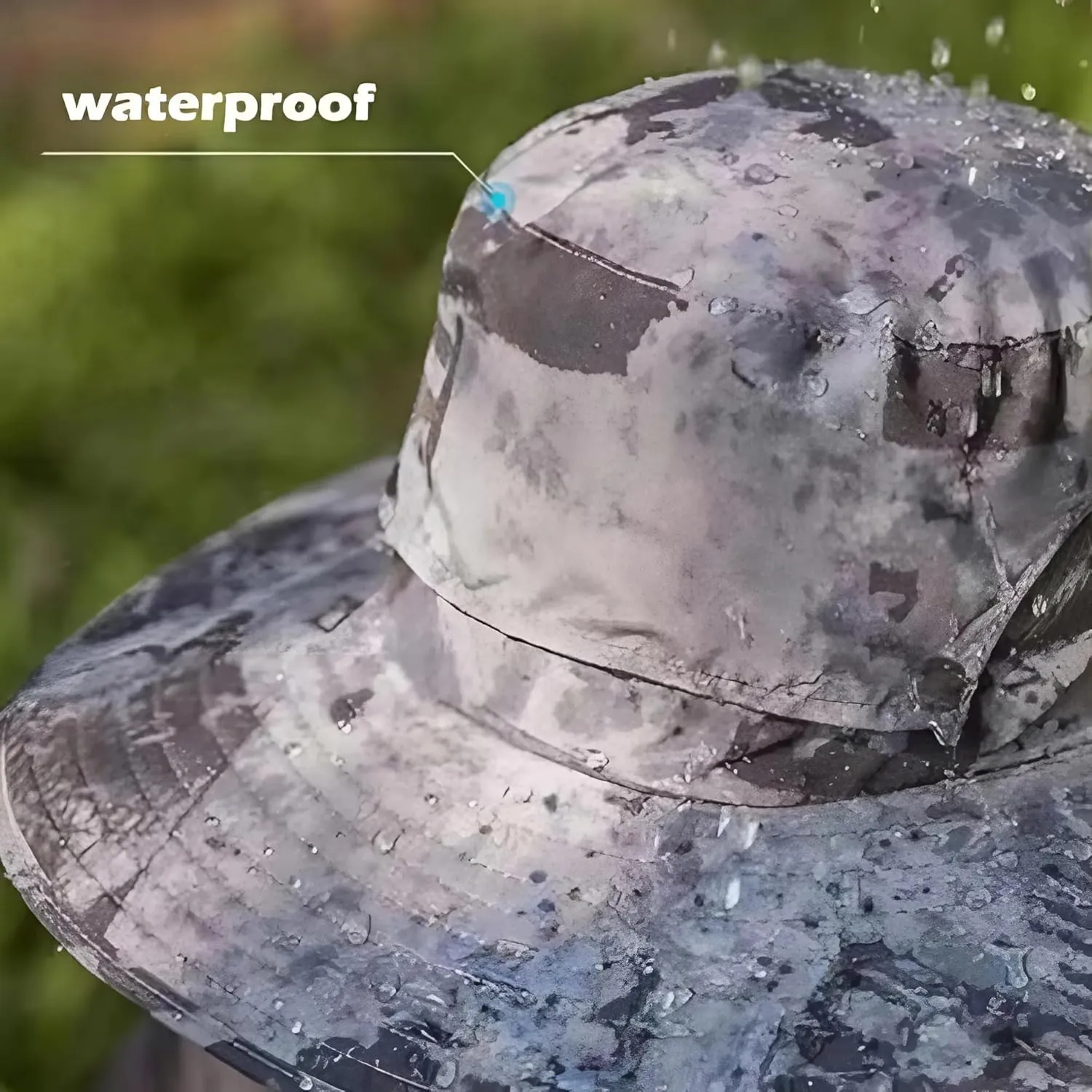 Wide Brim Bucket Hat with Solar Fans – UPF 50  Cooling Sun Hat for Men & Women, Great for Hiking, Fishing, Beach
