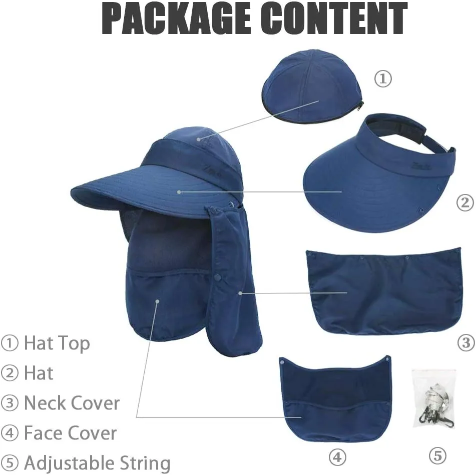 Wide Brim Sun Hat – Multifunctional UPF 50 Protection Bucket Fishing Hat Cap