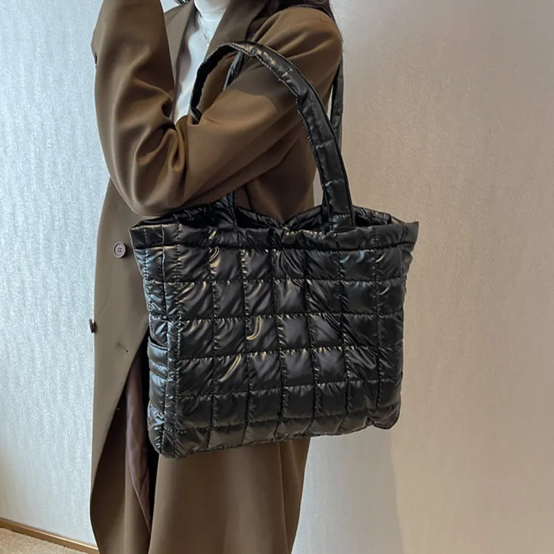 Winter Shoulder Bags, Women's Fashion Plaid Handbag