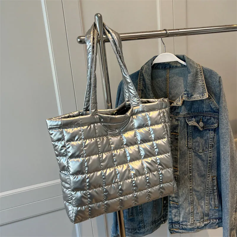 Winter Shoulder Bags, Women's Fashion Plaid Handbag
