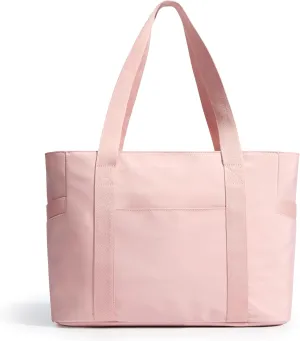 WLLWOO Large Work Tote Bag for Women with 15.6" Laptop Compartment & Trolley Sleeve for Travel Daily Nurse Gym