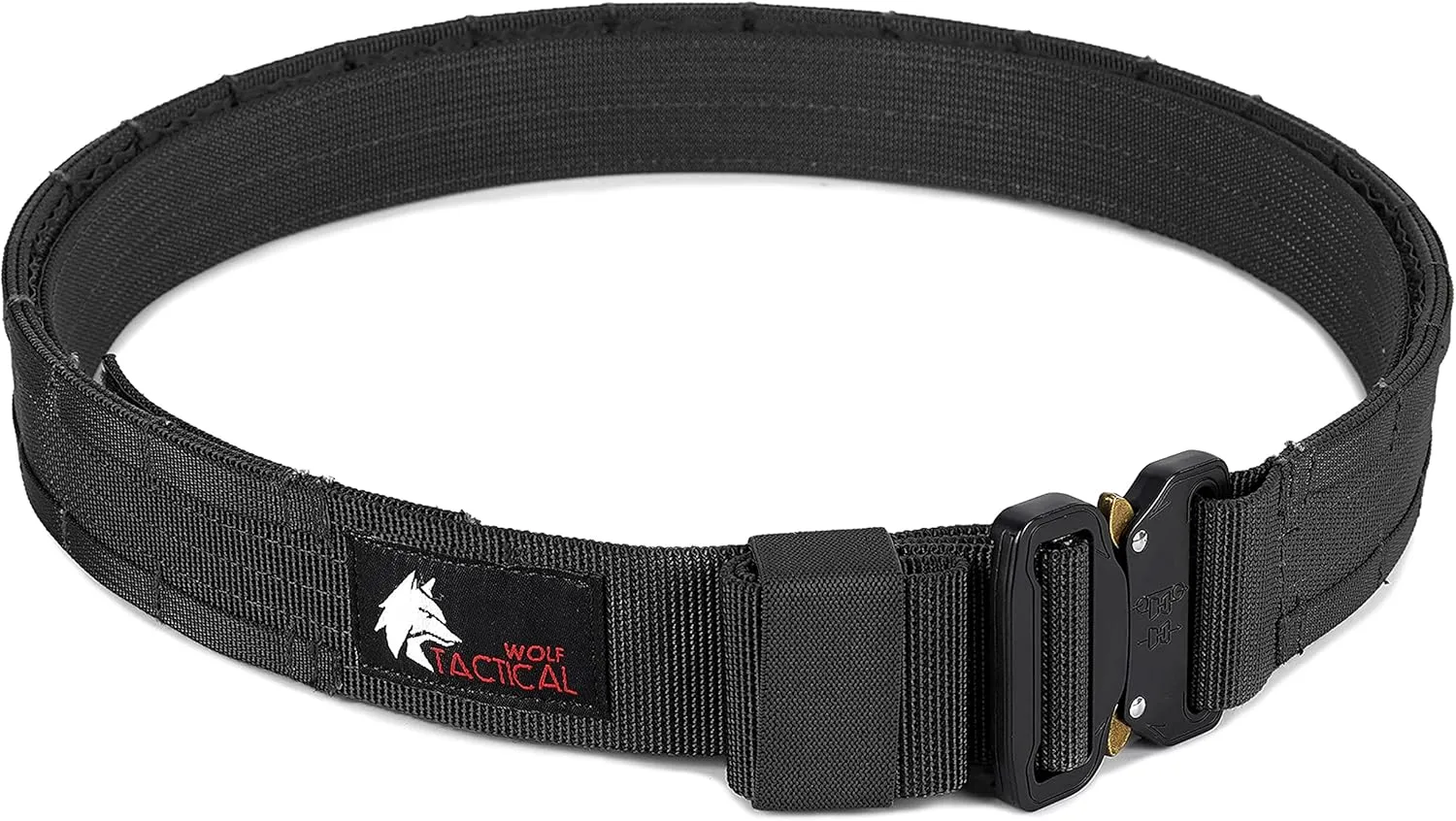 WOLF TACTICAL Molle Duty Belt - Duty Belts Law Enforcement Battle Belts Tactical Gun Belt 1.75” Quick Release Combat Belt