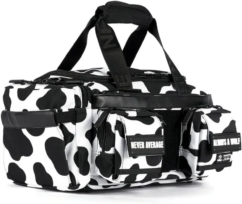 WOLFpak 20L Mini Duffle Bag (Black and White Cow)